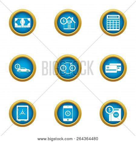 Opulence Icons Set. Flat Set Of 9 Opulence Vector Icons For Web Isolated On White Background