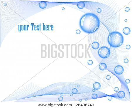abstract bubbles card