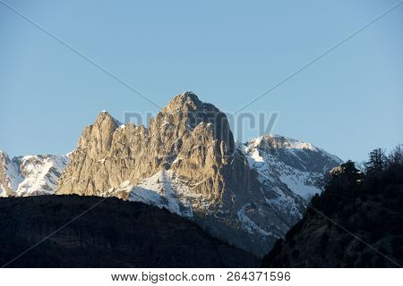 Foratata Peak in Tena Valley, Aragon, Huesca, Spain.