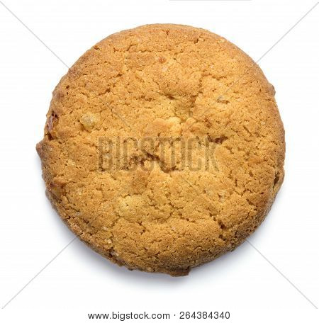 Pile Of Fresh Homemade Cookies Isolated On White Background