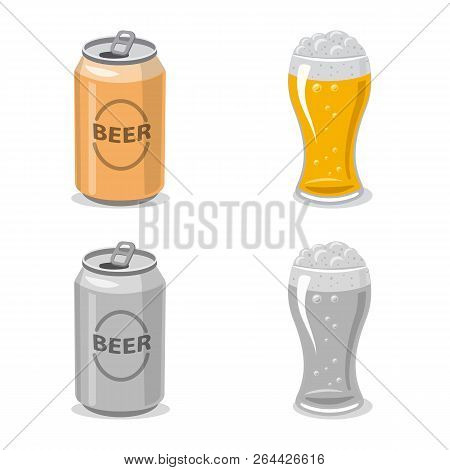 Vector Design Of Pub And Bar Symbol. Set Of Pub And Interior Stock Vector Illustration.