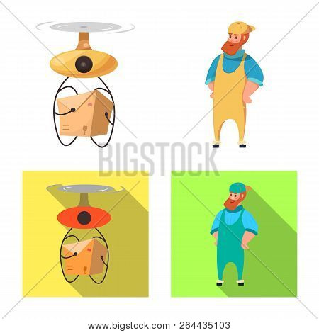 Isolated Object Of Goods And Cargo Sign. Collection Of Goods And Warehouse Vector Icon For Stock.
