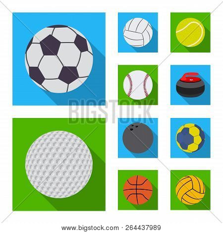 Vector Illustration Of Sport And Ball Sign. Collection Of Sport And Athletic Stock Vector Illustrati