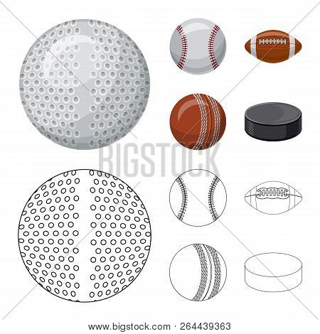 Vector Illustration Of Sport And Ball Logo. Set Of Sport And Athletic Stock Vector Illustration.