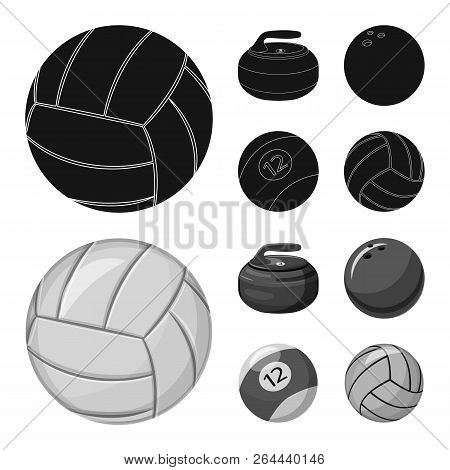 Vector Illustration Of Sport And Ball Logo. Collection Of Sport And Athletic Stock Vector Illustrati