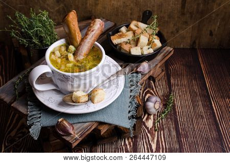 Traditional Thick Soup With Peas