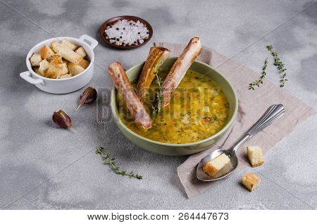 Traditional Thick Soup With Peas