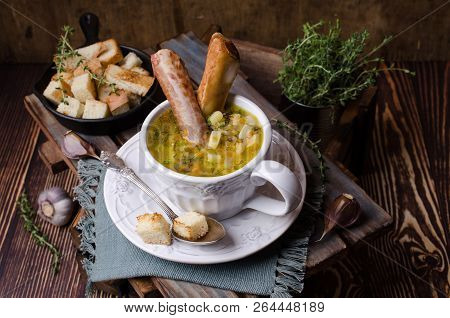 Traditional Thick Soup With Peas