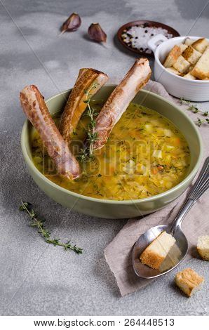 Traditional Thick Soup With Peas