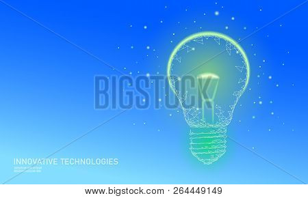 Light Bulb Idea Business Concept. Creative Active Human Brain Artificial Intelligence Next Level Man