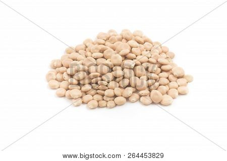 Pile Of Raw Altramuces, Lupinus Albus Beans. Also Known As Tremoco And Lupini