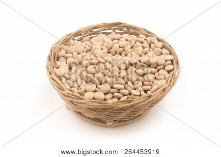 Raw Altramuces, Lupinus Albus Beans. Also Known As Tremoco And Lupini In A Bowl
