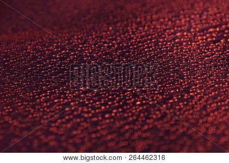 Water Drops Abstract Festive Background Red Orange Close Up