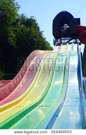 Toboggan In Water Park