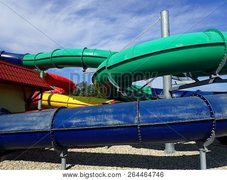 Toboggan In Water Park