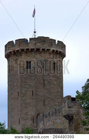 Warwick, Uk - October 21: Picture Of Warwick Castle - Guys Tower On October 21, 2018 In Warwick, War