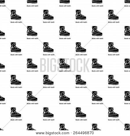Mountaineer Shoes Pattern Vector Seamless Repeating For Any Web Design