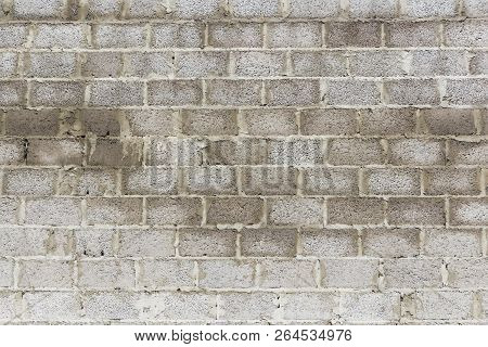 Old Concrete Block Wall Background And Texture.