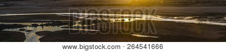 Sunset In Letaba River Landscape In Kruger National Park, South Africa