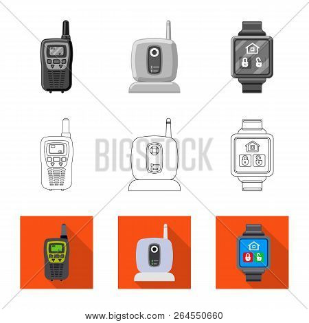 Vector Design Of Office And House Logo. Collection Of Office And System Vector Icon For Stock.