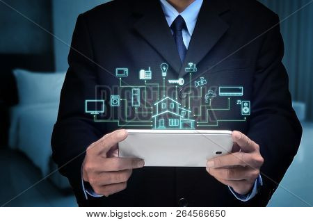 Internet Of Things And Smart Home Concept