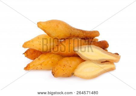 Fresh Fingerroot Isolated On The White Background