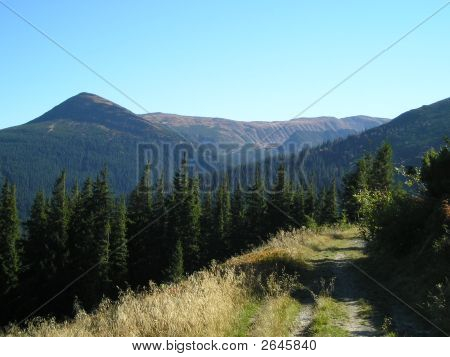 Piste de montagne