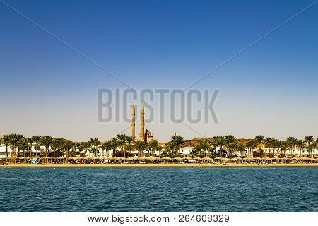 Sharm El Sheikh, Egypt. Scenic View Of The City Trom The Bay