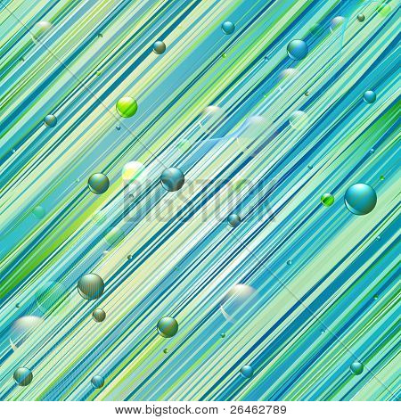 พื้นหลังสีฟ้า สี และสีเขียวแนวตั้งลายแบบ มีฟองอากาศ