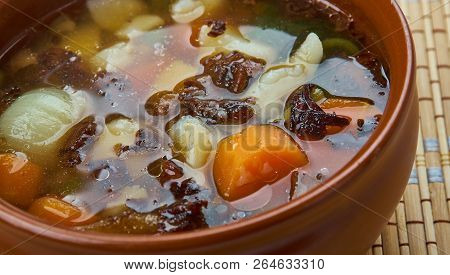 Mushroom Yushka Soup