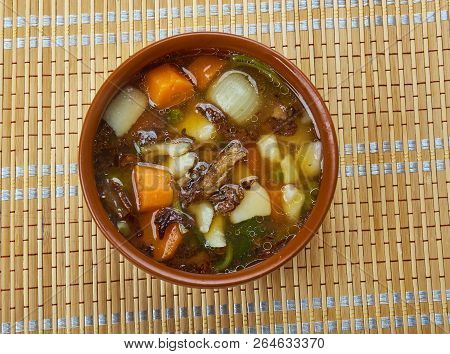 Mushroom Yushka Soup