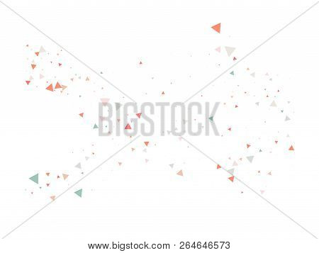 Blast, Burst, Moving Particles, Vector Explosion Background. Broken Glass Shattered Memphis Grunge F