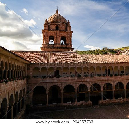 View To Coricancha, Famous Temple In The Inca Empire - 03 March 2018 Cuzco, Peru