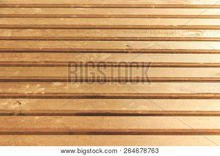 Wooden Background Of Orange Color. Light Texture Cant