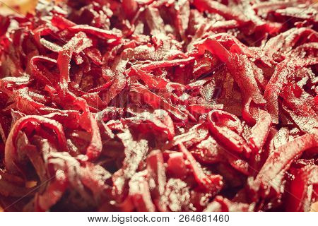 Freshly Grated Beet Close Up Close One Without Products