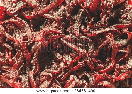 Freshly Grated Beet Close Up Close One Without Products