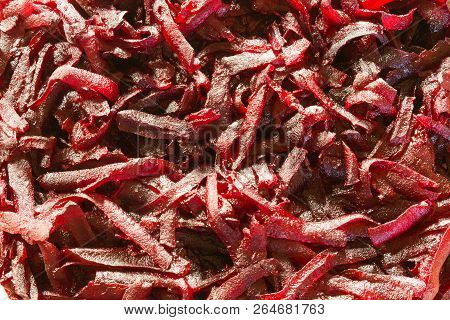 Freshly Grated Beet Close Up Close One Without Products