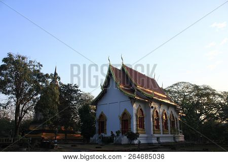 (wat Jet Yod) Wat Photharam Chiangmai Province