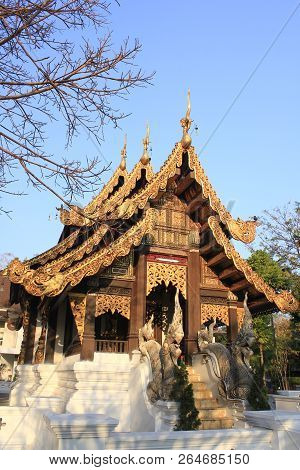 (wat Jet Yod) Wat Photharam Chiangmai Province