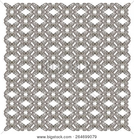 Butterfly Idea hypermnestra, in repeated pattern, in front of white background