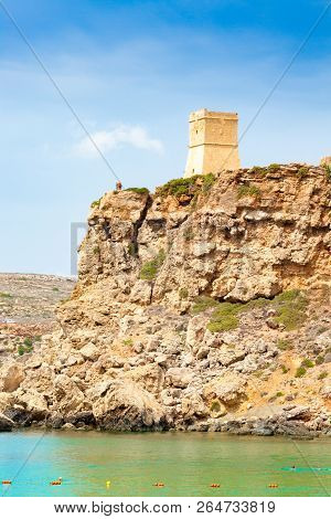 A Small Watchtower In The West Coast Of Malta