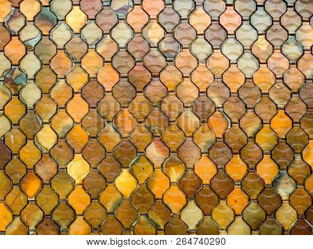 Ceramic Wall Tiles, Earthenware, Use To Interior On Wall In The Garden And Modern Office Building