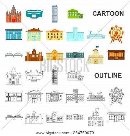 Building Repair Cartoon Icons In Set Collection For Design.building Material And Tools Vector Symbol