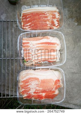 Meal Pork And Vegetable Bbg Grilled For Camping