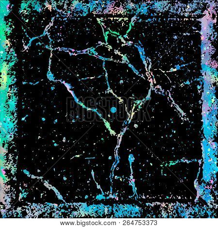 Unicorn Background With Color Scratches. Fantasy Gradient Backdr