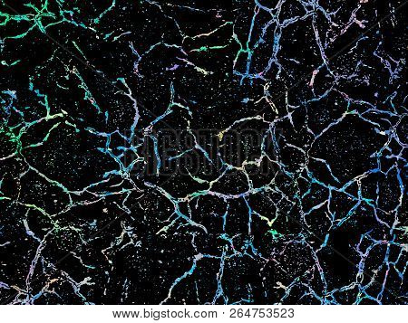 Unicorn Background With Color Scratches. Fantasy Gradient Backdr