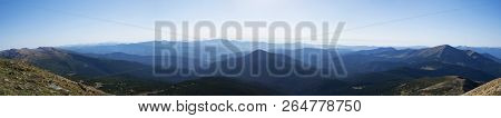 Panoramic View From Mount Hoverla, Ukraine Carpathian Mountains