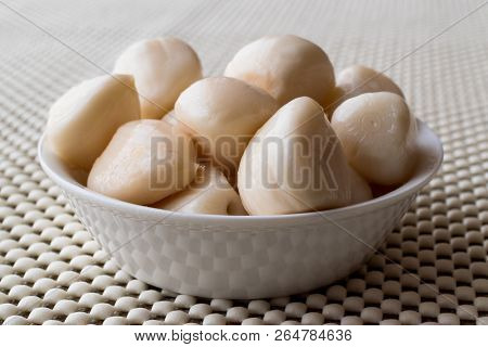 Pickled Garlic Pickles In Bowl.