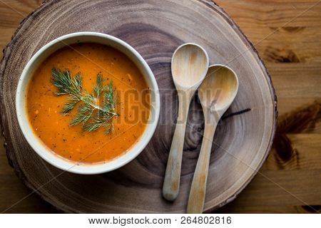 Turkish Traditional Tarhana Soup.