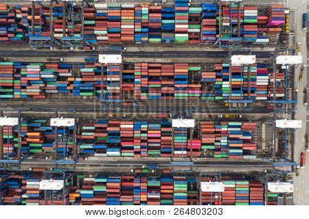 Kwai Tsing, Hong Kong, 09 October 2018:- Kwai Tsing Container Terminals in Hong Kong